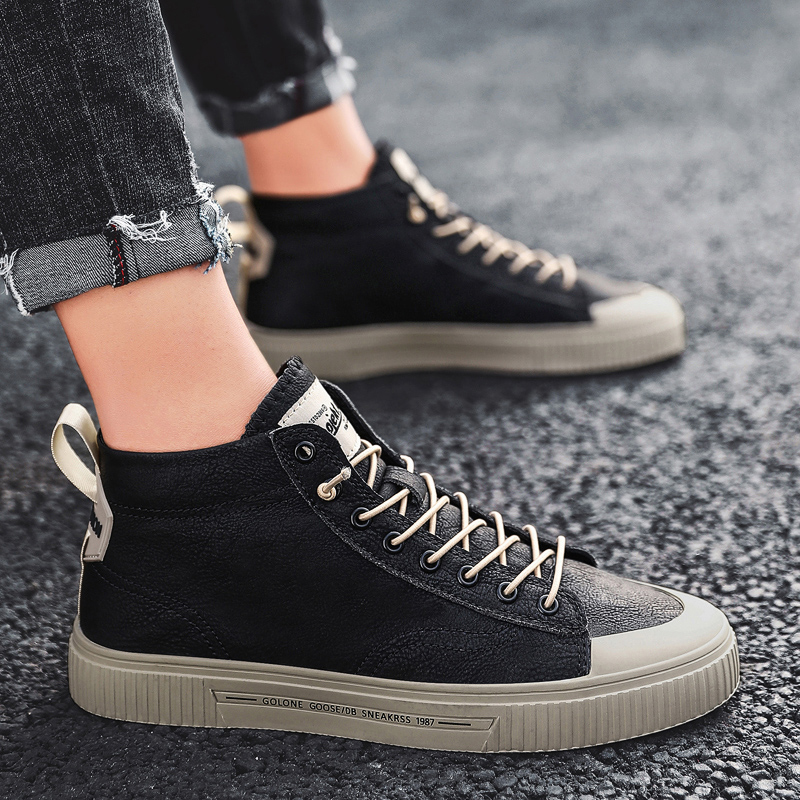 Canvas skor herr och dam sneakers höga klassiska skateboard skor
