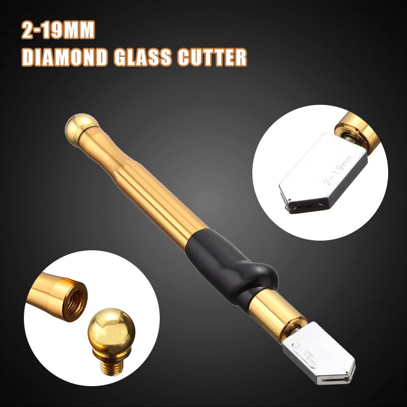 1PCS Upgrade Diamond Glass Cutter 2-19mm 175mm Carbonization Tungsten Alloy Glasses Cutters For Hand Tool Glass Cutting