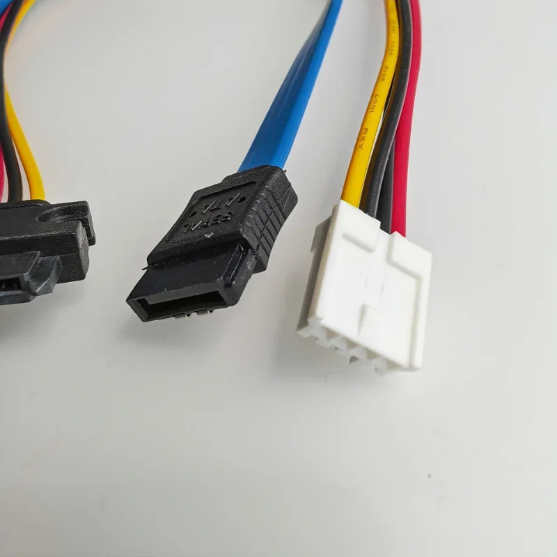 FDD 4Pin Female SATA 3.0 Male To 22Pin 7+15 Data Power Supply Integrated Cable For ITX Computer Mainboard SSD Optical Hard Drive