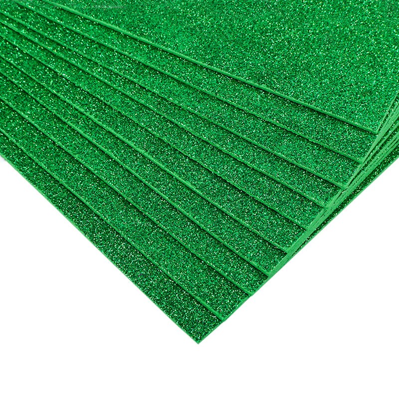 40cm * 60cm eva espuma papel artesanal glitter ouro esponja diy artesanato material multicor flor prop festa de natal papel: Green grass 40x60cm