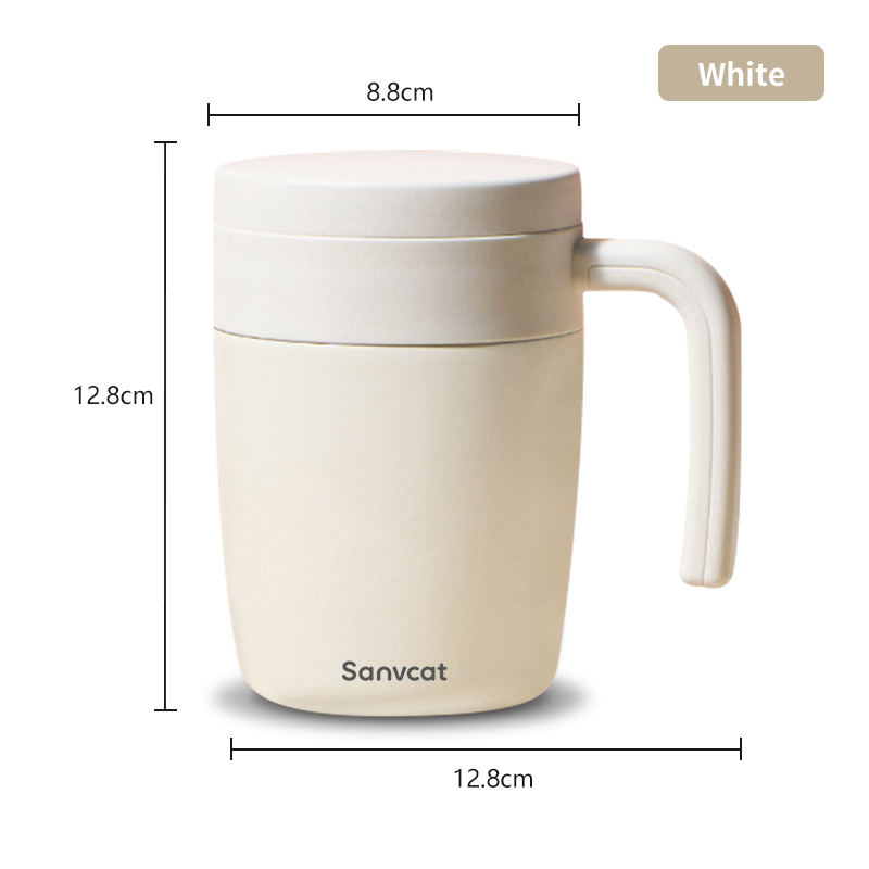 Xiaomi Mijia Thermos Cup Reusable Tea Iced Coffe Cup Office Thermal Mug Cold Usages Travel Hiking Luxury: white