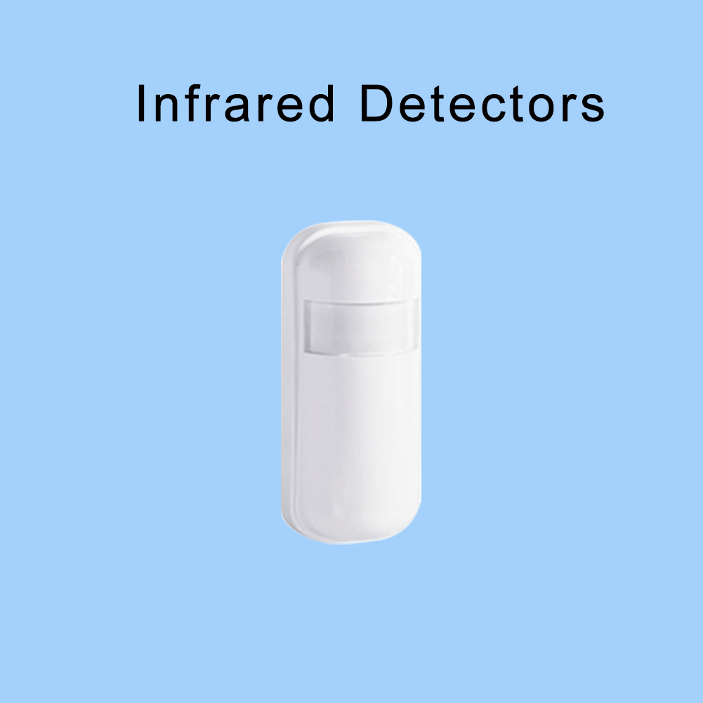 ACJ 433MHz Home Burglar Alarm System Accessories Wireless Link Smoke Alarm Door Magnetic Water leak Detector RFID Control: Dark Grey