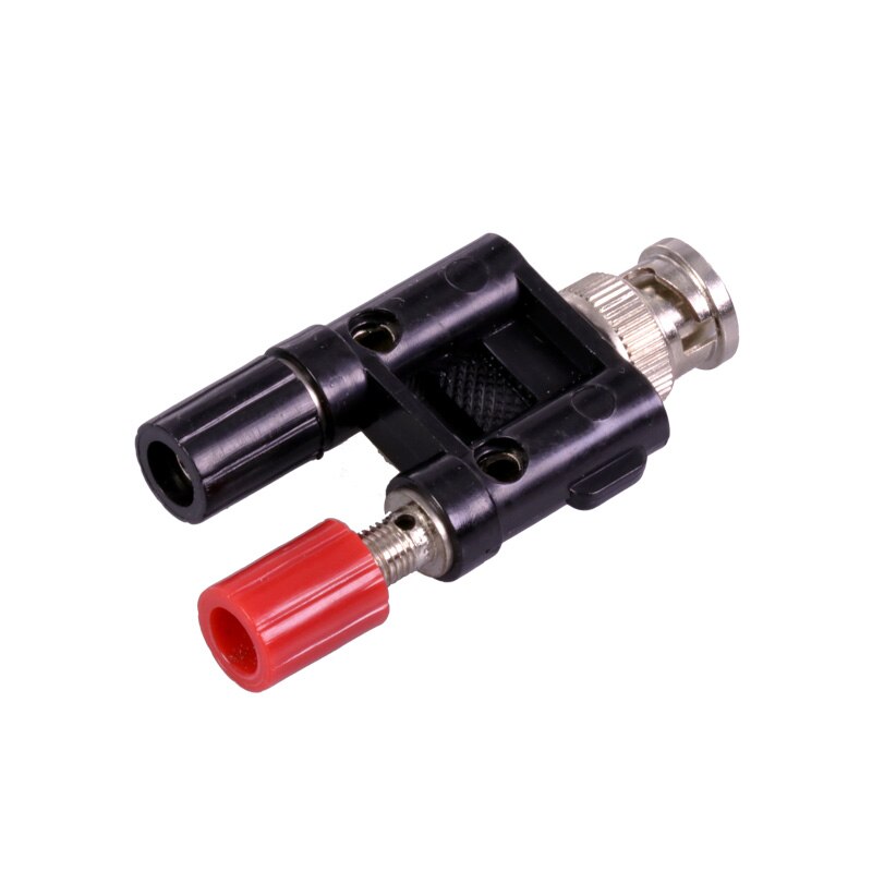 1 pc BNC Connector BNC Stekker naar Twin Dual Banana Jack Vrouwelijke Coaxiale 4mm Connector Binding Post L15