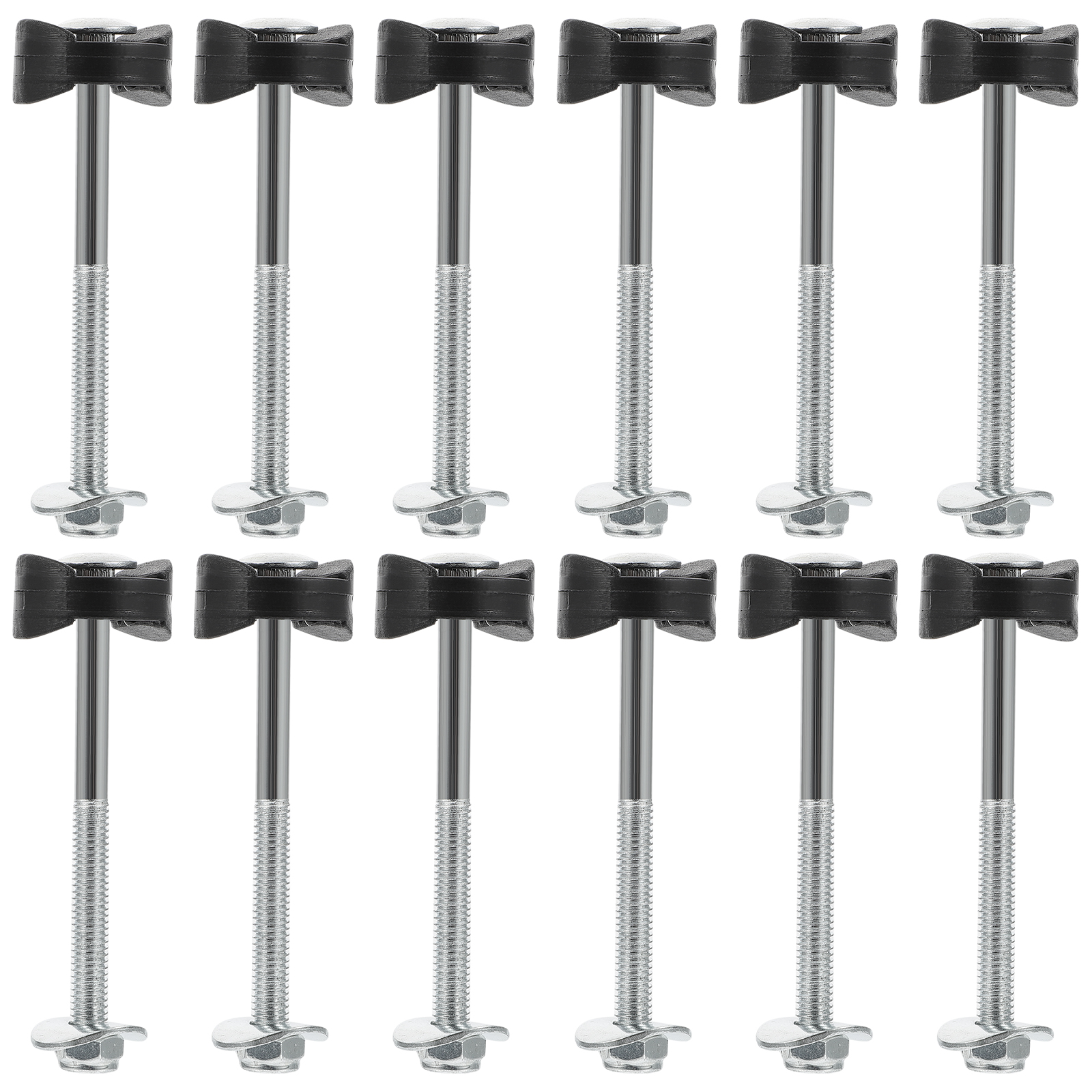12-teiliges Trampolin-Fixator-Set, starke Schrauben, langlebige Schrauben, Eisen, Anti-Fall-Halter, langes Zubehör, Kinder-Fitness-Trampoline