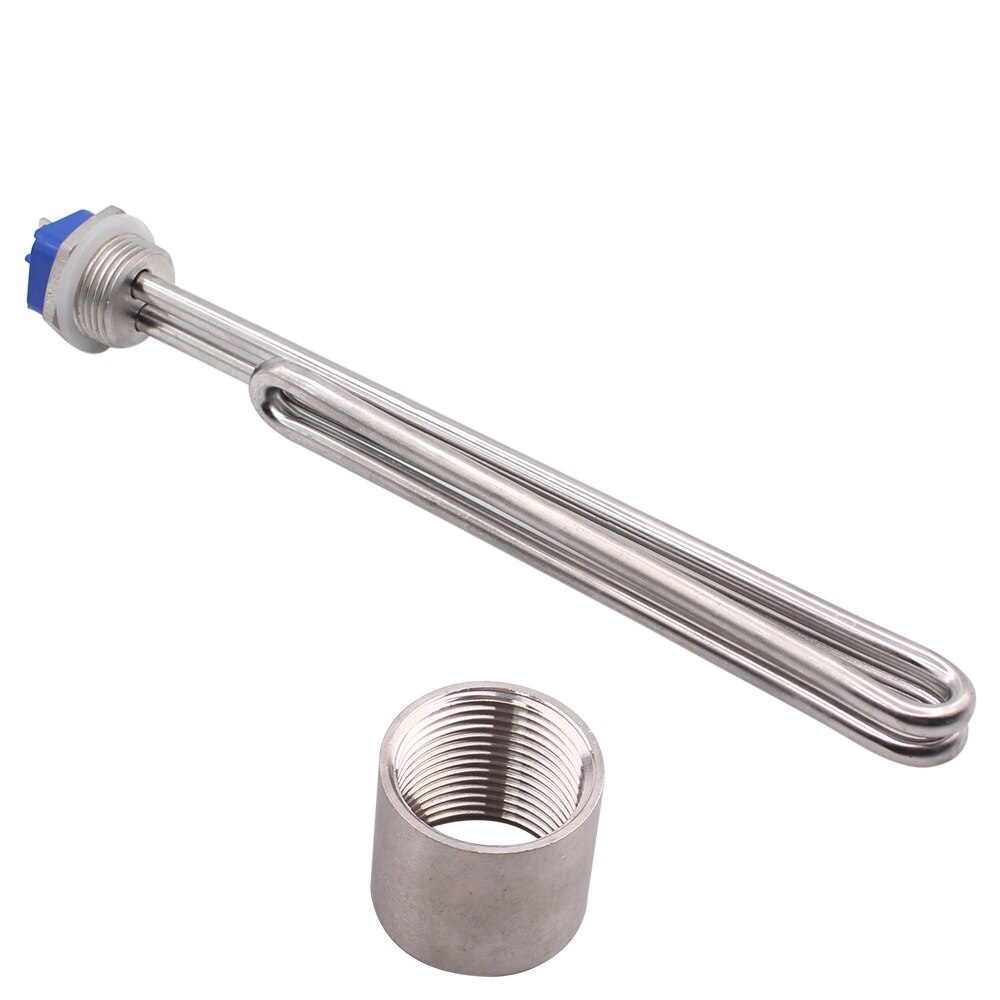 AIICIOO 1 INCH NPT Thread Foldback Screw In Heater Tubular Element for Homebrew 240v 5000w: with accessories