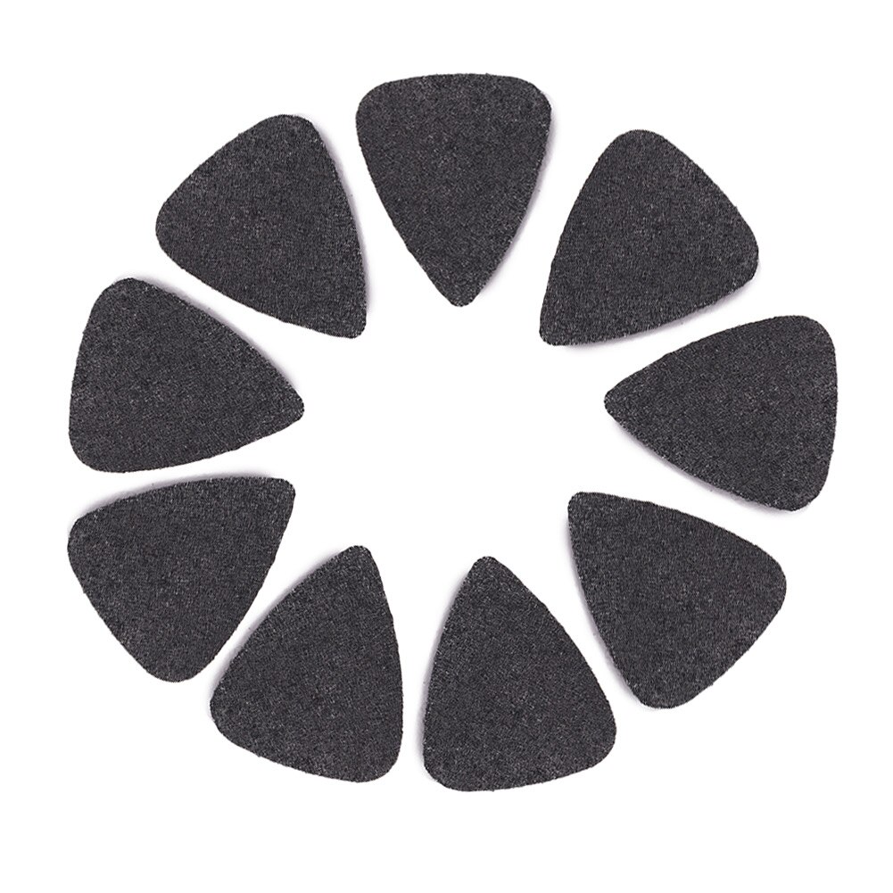 Plectre de guitare électrique en feutre doux, 10 pièces, médiator utile, mandoline plectre, pièces de musique: Black