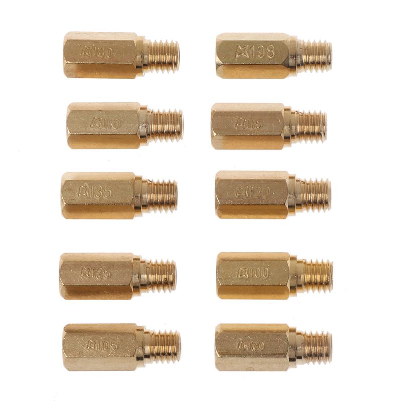 10pcs Main Jet For PWK Keihin OKO CVK Mikuni KOSO Motorcycle Carburetor Vice Injectors Nozzle Size 100-140/120-170/32-55