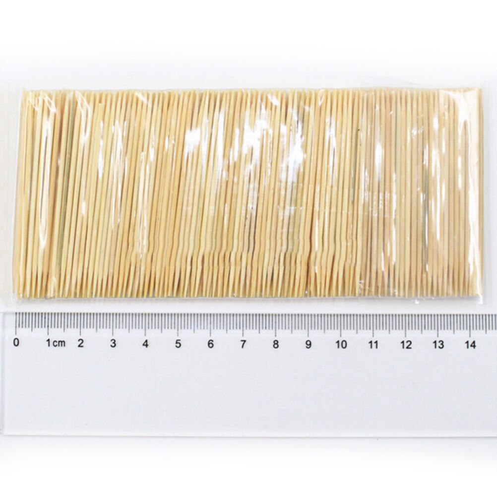 150 st bambu tandpetare oral trä tandpetare vård