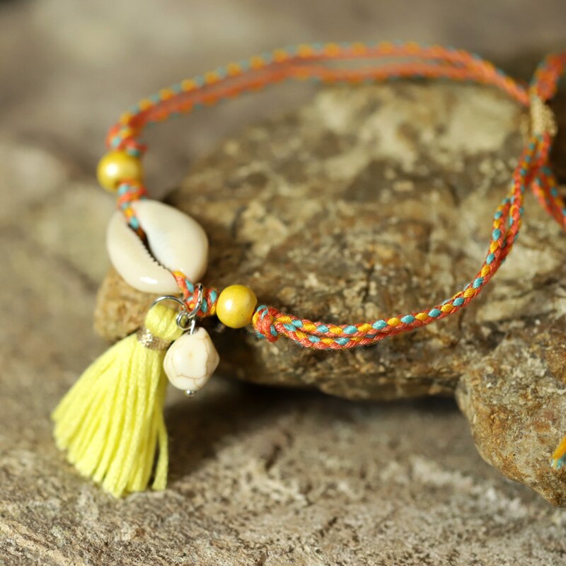 Vonsor-tobillera Bohemia para mujer, joyería, pulsera de tobillo de concha Natural, Accesorios de playa para verano, tobillera femenina, correa para pierna y pie
