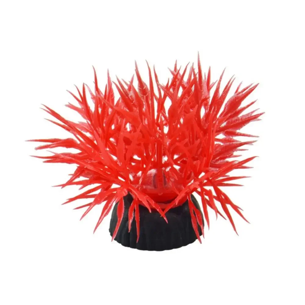 Plantas de acuario de algas marinas artificiales vibrantes: decoración paisajística de pecera diversa y realista: Gris