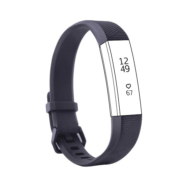 L 170-215mm Adjustable Colorful Replacement Bands For Fitbit Ace/Alta/Alta HR Children Adult Quick Release Wristband Strap Loop: Blue-Gray