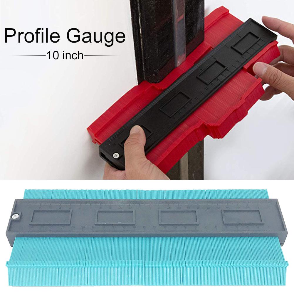 10 Inch Profilometer Measuring Ruler Contour Replicator Multifunctional Irregular Contour Gauge Woodworking Tool Accessories