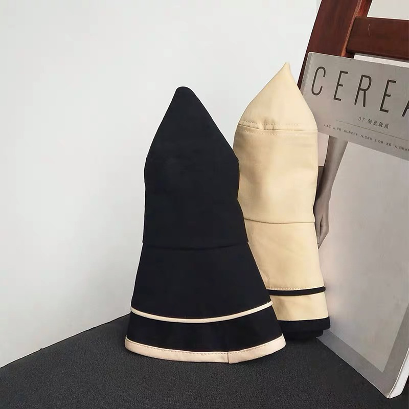 INS Summer Big Brim Sun Hat For Women Seaside Sun Protection UV Cap Wild Fisherman Hat Korean Version Buket Hat