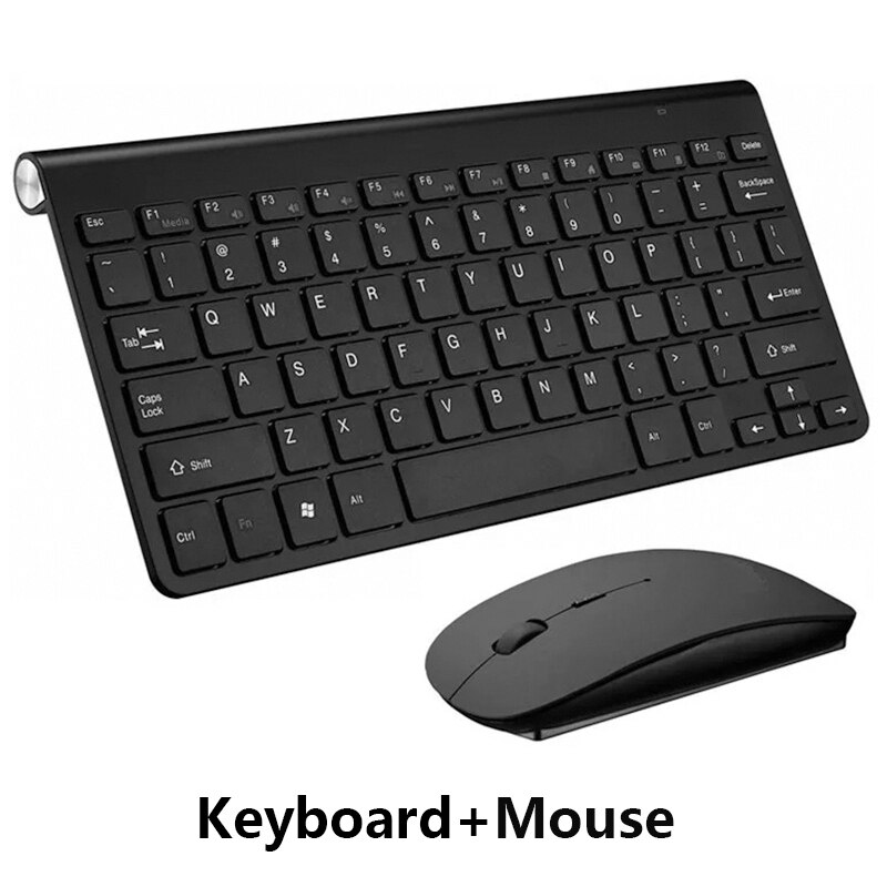 Russian English letter 2.4G Wireless keyboard mouse combo with USB Receiver for Desktop,Computer PC,Laptop and Smart TV: English black set