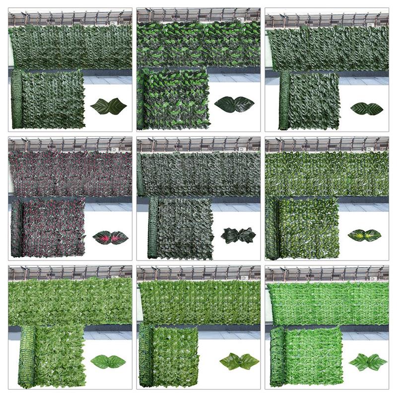 Artificial Ivy Fence Privacy Fence Green Plants Leaf Privacy Garden Green Dill Balcony Fence Backyard Decorative Plant Wall