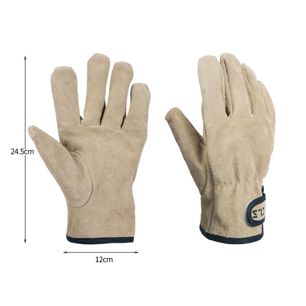 Gants de Barbecue pour pique-nique en plein air, 1 paire, épais, résistant à l'usure, isolation thermique, pour le jardinage et le Camping