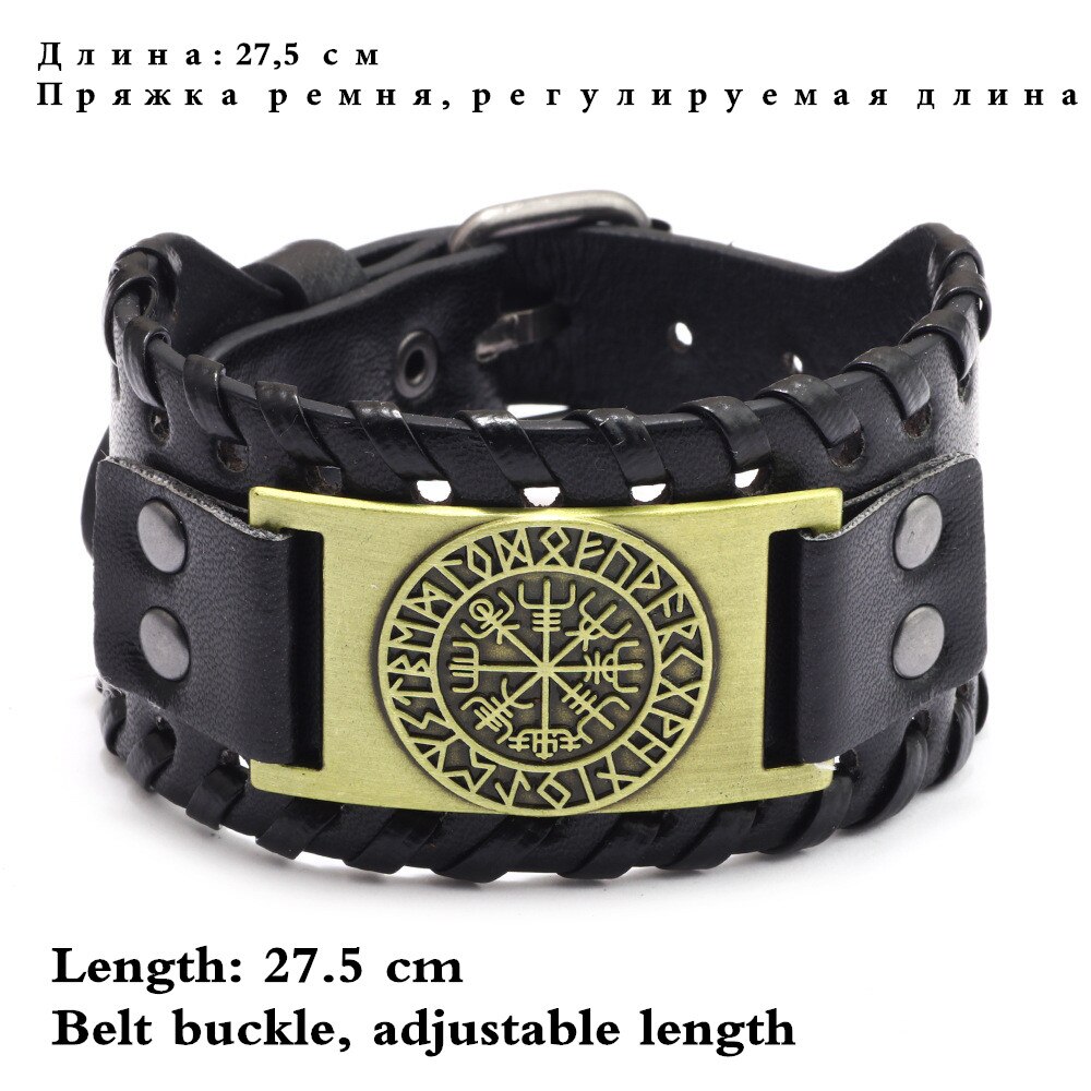 HNSP braccialetti in pelle intrecciata con artiglio di orso Vintage per uomo braccialetti tribali etnici con ciondolo vichingo uomo