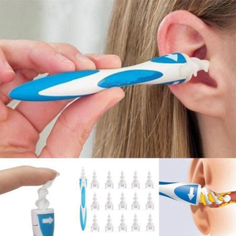 16 Stks/set Oor Zachte Spiraal Oorsmeer Reinigingsspatel Oorreiniger Ear Wax Removal Tool Gezondheid Oordoppen Smart Oor Zorg gezondheid Gereedschap