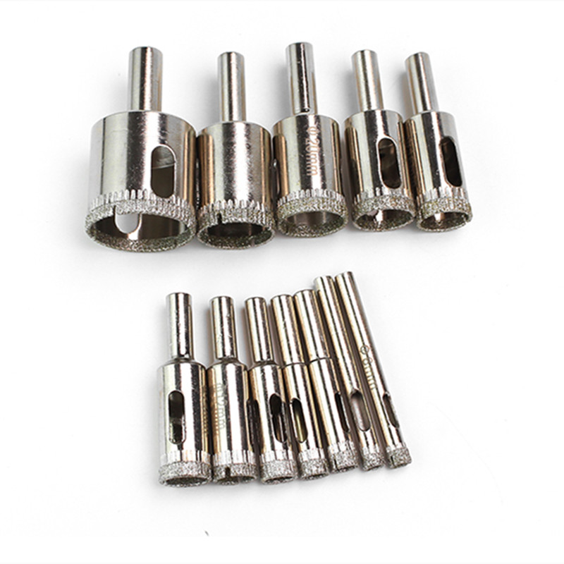 1Pc 6-60Mm Gecoat Diamant Boor Glas Core Hole Saw Voor Keramische Tegels, marmer En Keramische Opening Elektrische Tool