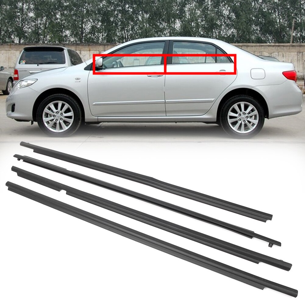 Sello para puerta y ventana de coche, molduras de burlete para Toyota Corolla , , , , 4 unids/set