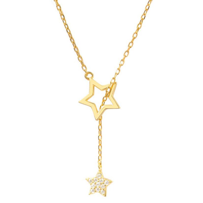 Trendy Shiny Star Choker Charm Kettingen Sieraden Sleutelbeen Keten Kettingen Voor Vrouwen Bruiloft