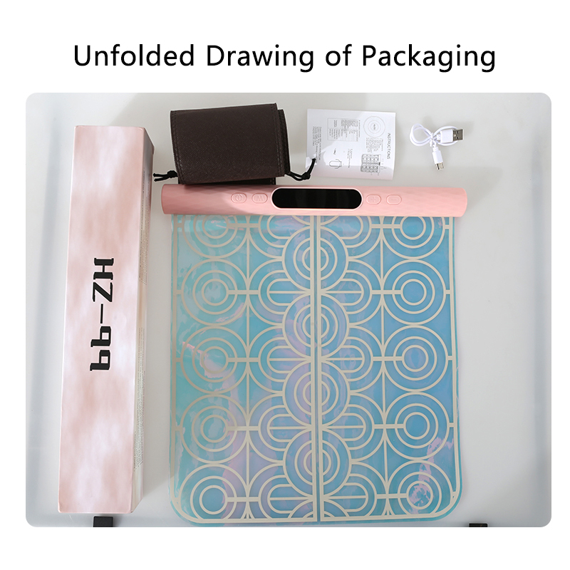 Scroll Style Convenient Microcurrents Wireless Foot Acupoint Massage Foot Pad Hand & Body Leg Buttocks Electric Massage Cushion