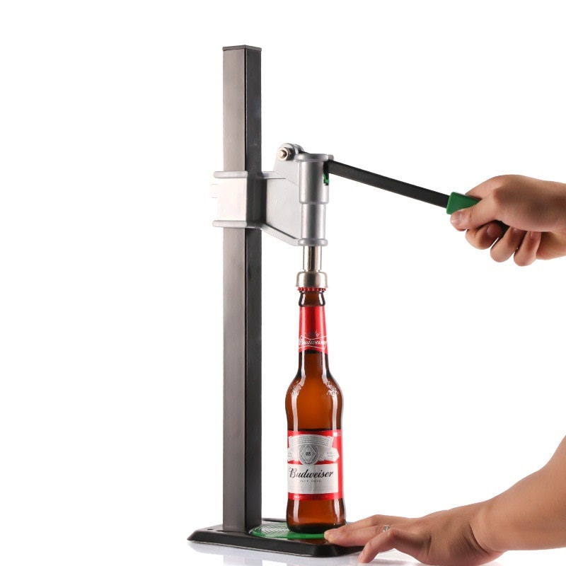 Botella de cerveza taponadora de palanca Banco aporte para cerveza barril Soda corona tapadora de