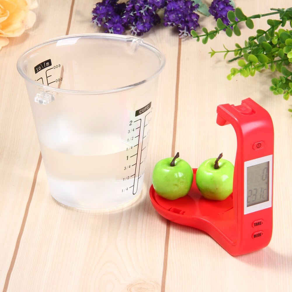 Measuring Cup Kitchen Scales Digital Beaker Libra Electronic Tool Scale with LCD Display Temperature Measurement Cups 40%off