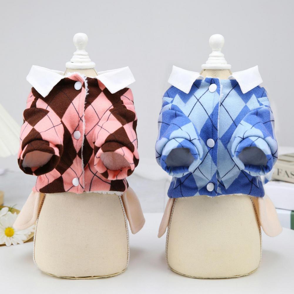 Mode Stijlvolle Puppy Stijlvolle Pluizige Jurk Vest Huisdier Rok Plaid Puppy Kostuum