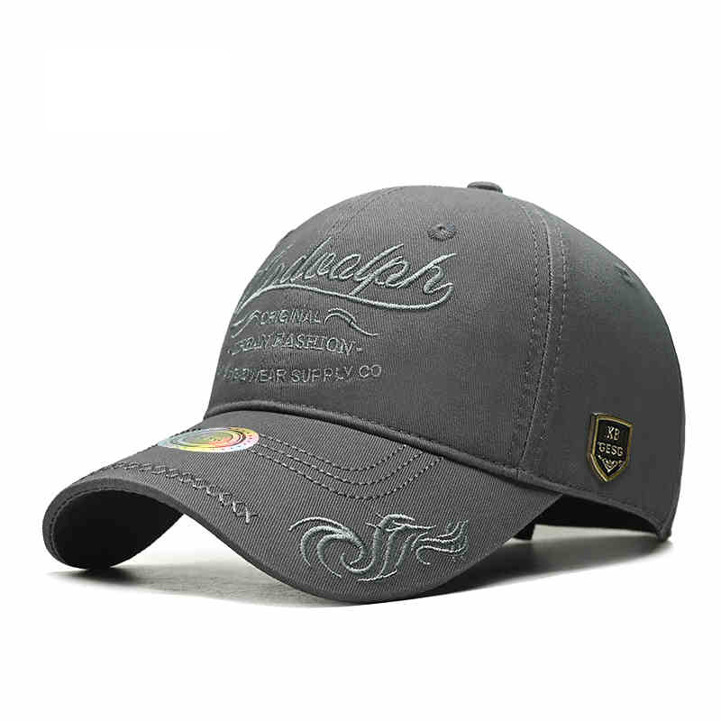 Confortável grande circunferência da cabeça chapéu de beisebol nova primavera e outono chapéu moda masculina versátil língua de pato chapéu: XL / CINZA