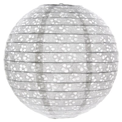 Linternas de papel de estilo chino, faroles huecos de 6 pulgadas/15Cm, para bodas, suministros de decoración para fiestas navideñas, 1 ud.: white