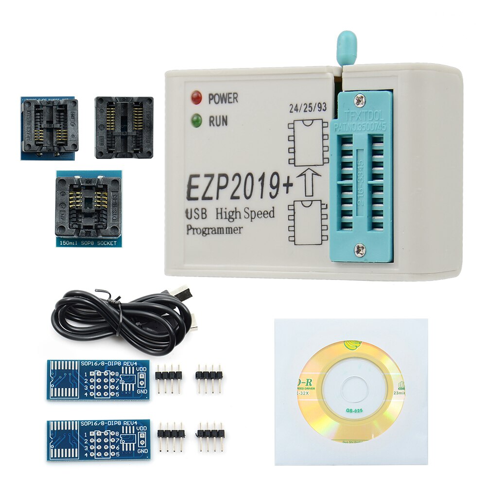 A+++ programmerer ezp 2019 støtte win 7 & win 8 usb høyhastighets programmerer støtte 24/25/26/93 seriebrikker