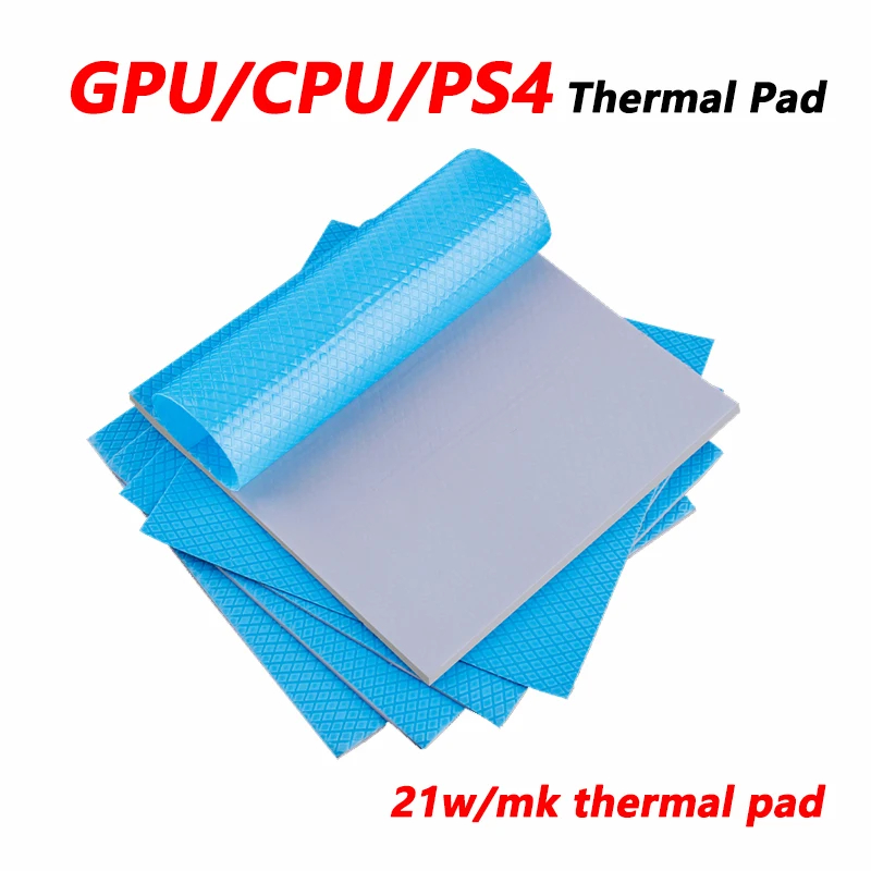 Thermal pad 21W/mK 100x100mm Thermal conductivity CPU Heatsink Cooling Conductive Silicone Pad Thermal Pads