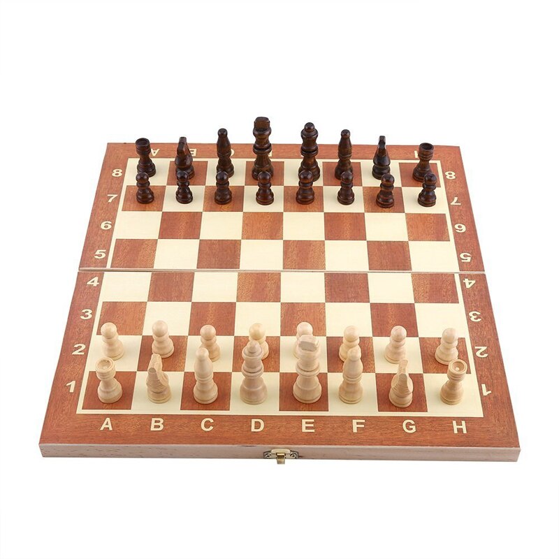 Party Games Toy Wooden Foldable International Chess Set Board Game Funny Game Collection Portable Board Game For Parents Child