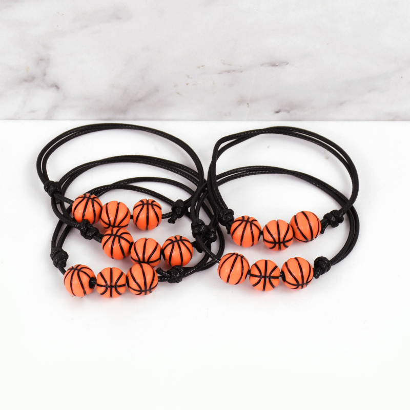 10/20Stck Sport thema Party Armbänder FußBall Baseball Basketball Perlen Charme freundlicher Geburtstag begünstigt für Gast Pinata Füller