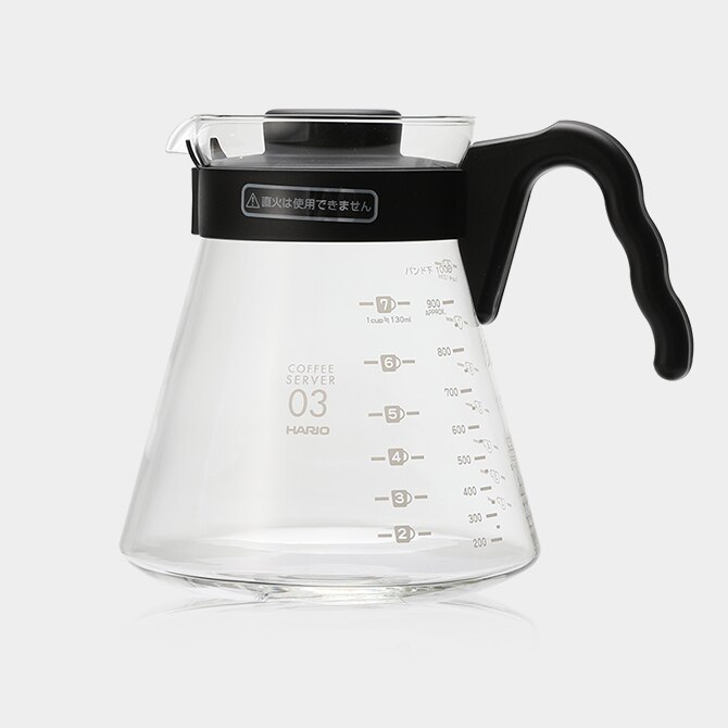 V60 Pour Over Glass Range Coffee Server Carafe Drip Coffee Pot Coffee Kettle Brewer Barista Percolator Clear: 1000ml