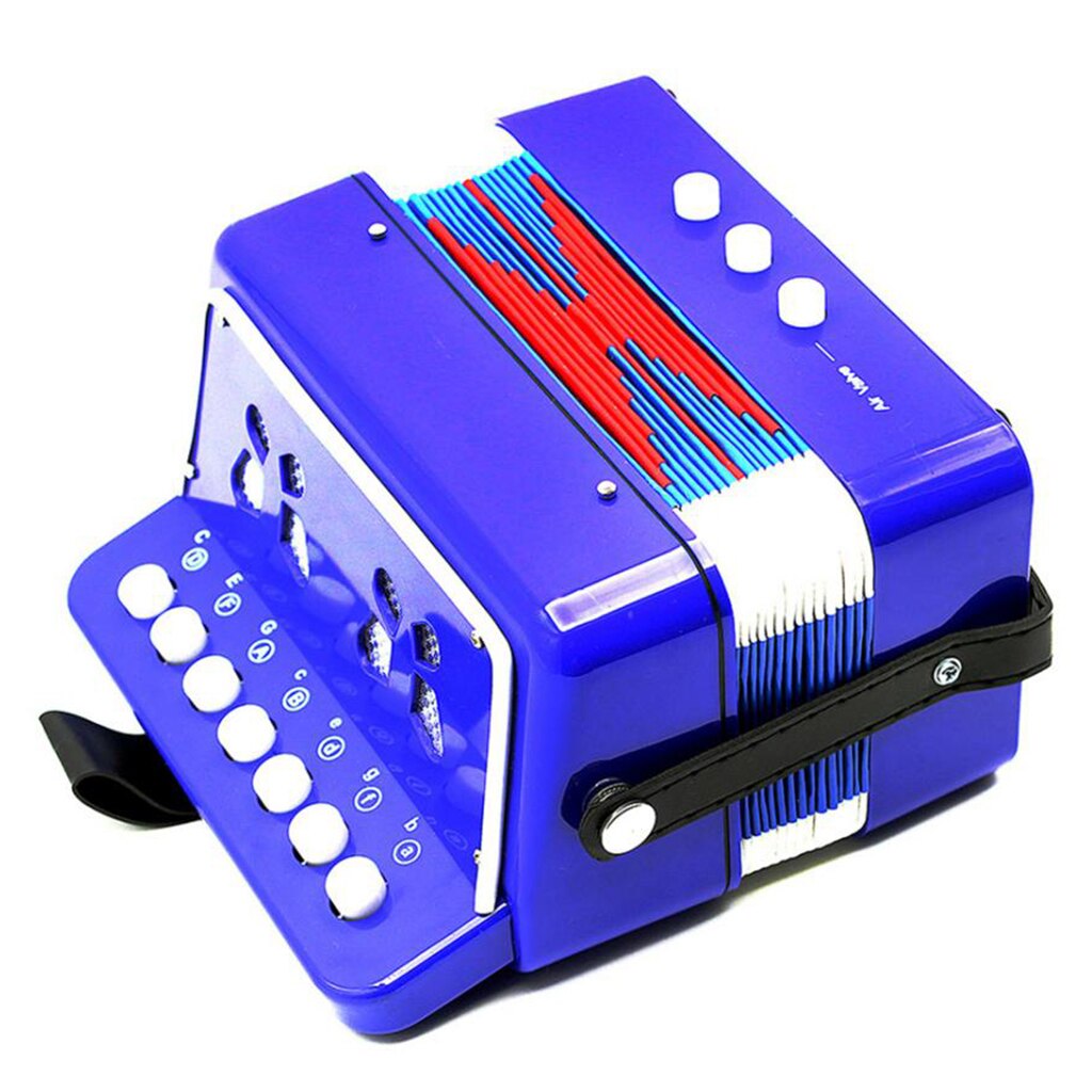 Kids Accordion Music Collection Accordion Premium Educational Music Toy Blue