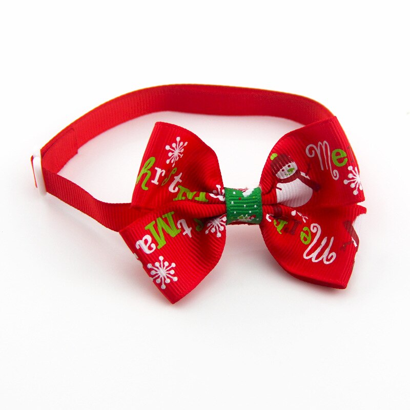 Jul katthalsband härlig hund fluga justerbar nackrem födelsedagsfest rosett hund halsband jul hund tillbehör tillbehör: 8