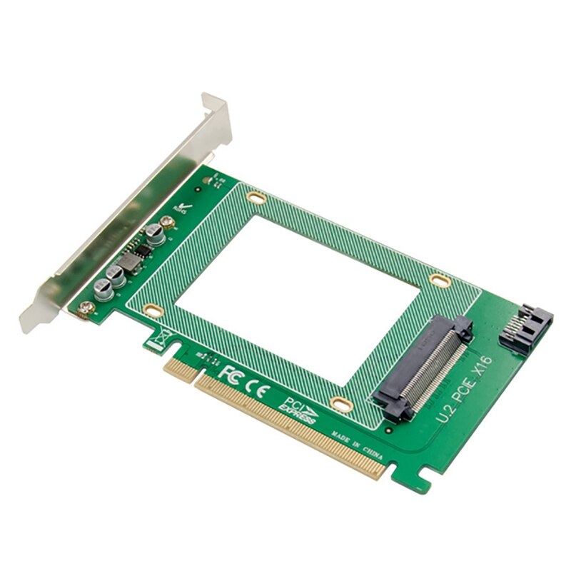 PCI-E X16 U.2 SFF8639 2.5 Inch NVMe SSD Adapter Card PCIe to U.2 Expansion Card for Notebook PC