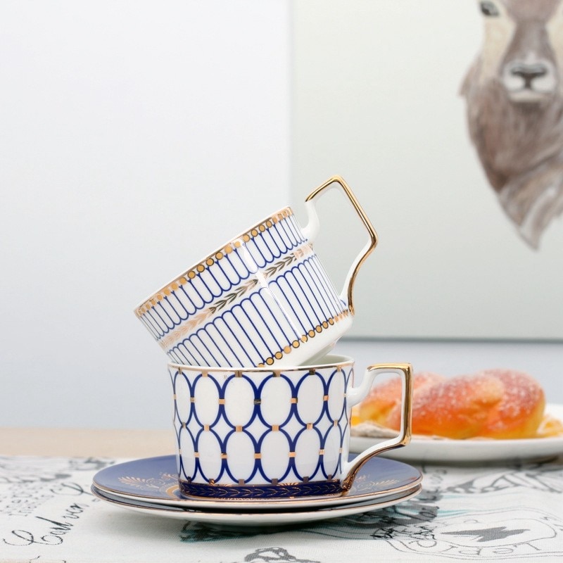 Retro Pottery Coffee Cup Set Handmade Ceramic Cups With Dish Milk Water Mug Breakfast Mugs Home Tableware