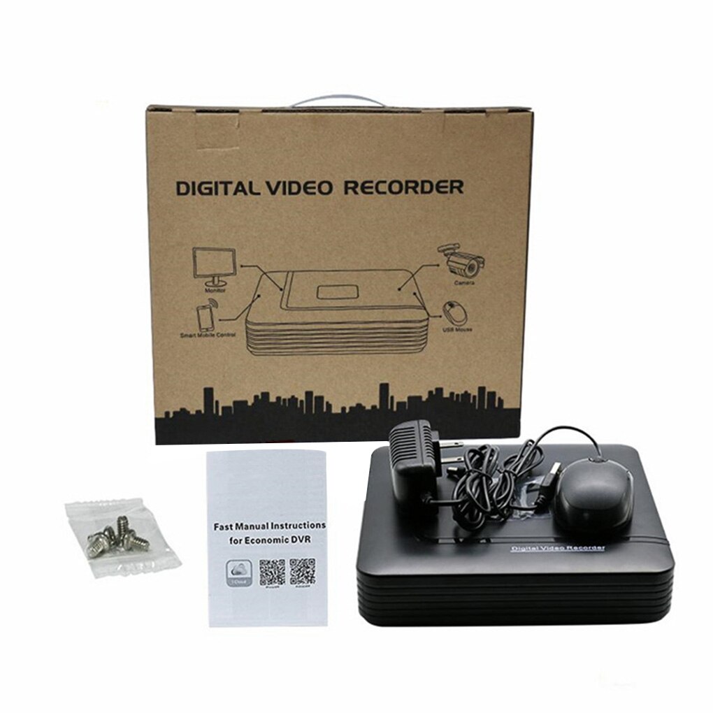 4 Channel CCTV AHD DVR Mini Hybrid 1080N NVR Video Recorder AHD IP Analog Camera DVR 1080P Video Surveillance DVR Recorder