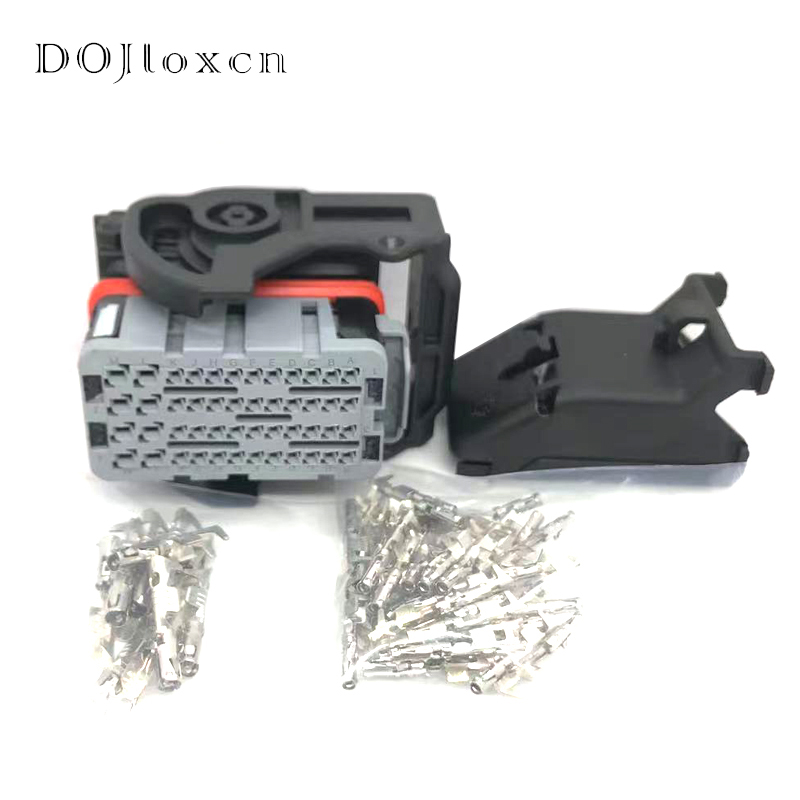 1/2 Sets 48 Pin Molex CMC And CMX Sealed Hybrid Modular Wiring Plug Left Wire Output Black Connector Socket 64320-1318: 2 sets