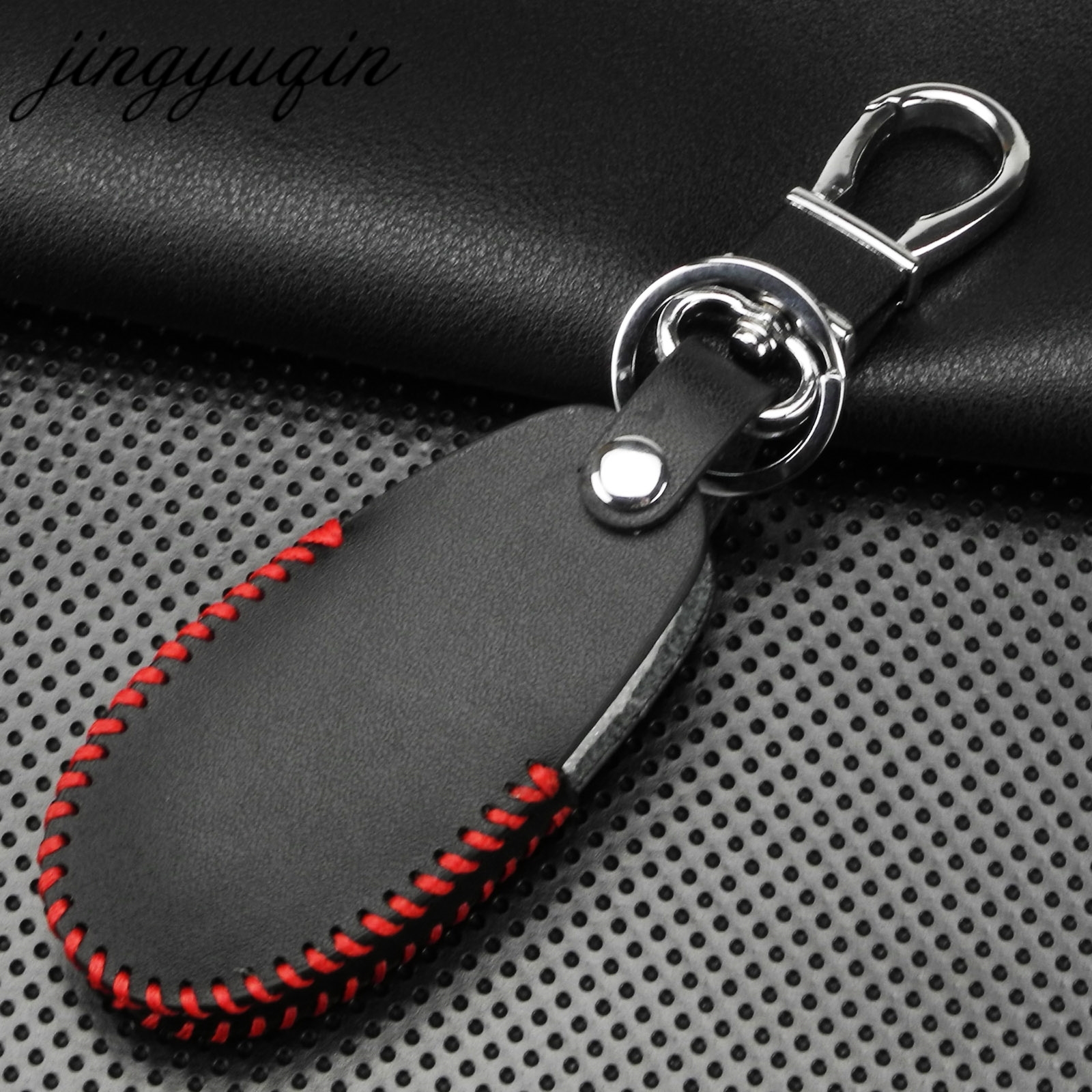 jingyuqin 2 Button Leather Car Remote Key Fob Cover Case For Suzuki Vitara Swift Ignis Kizashi SX4 Baleno Ertiga