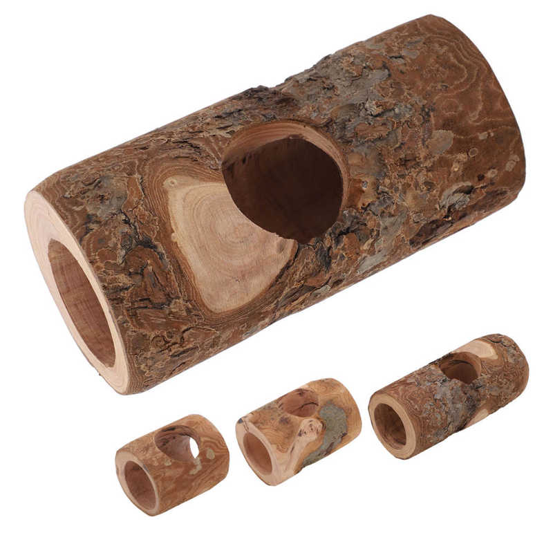 Tubo de hámster de madera, túnel para hámster, para conejillo de indias, para conejo