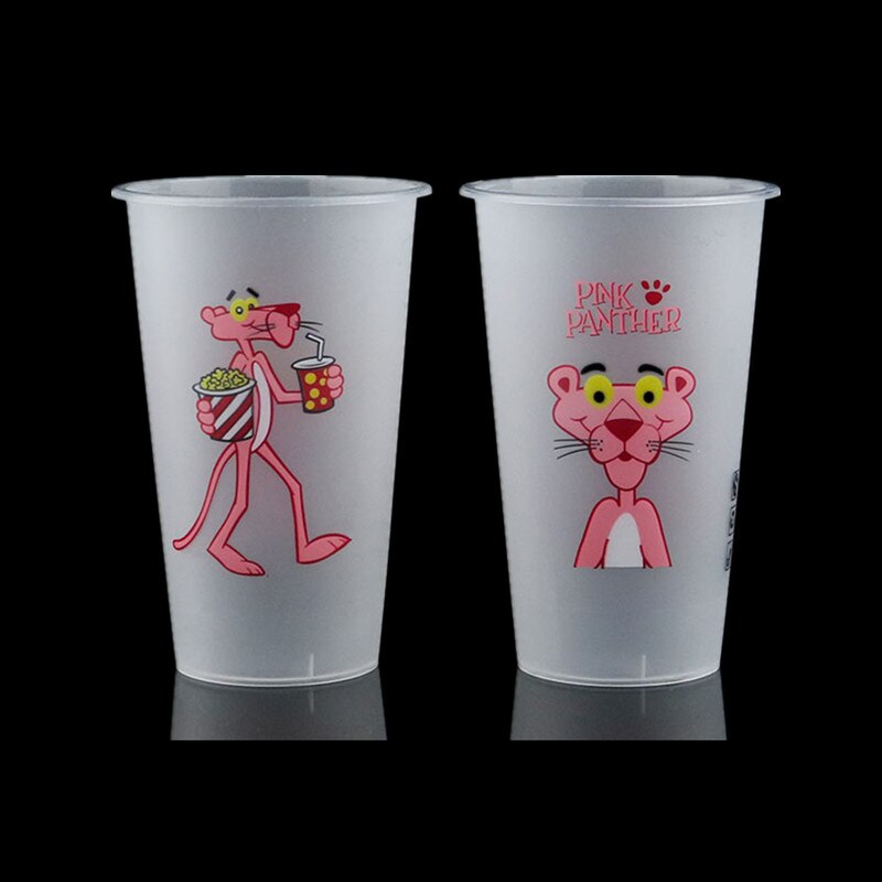 50pcs disposable fruit juice cup party birthday favor 500ml frosted transparent beverage plastic cups with love lid: only cup5 / 50pcs