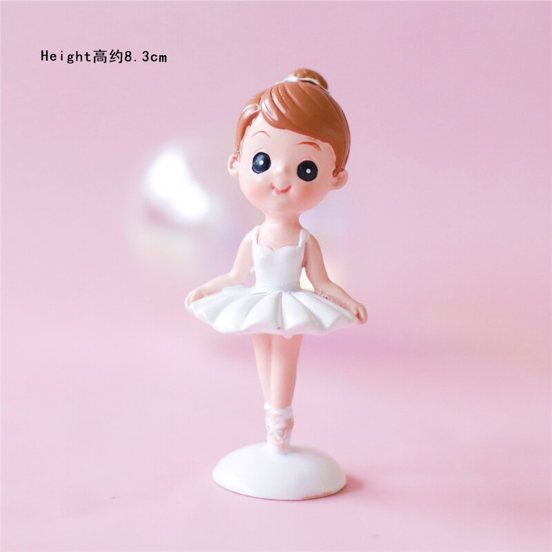 Nobele balletmeisje taarttopper voor verjaardagsfeestjes gouden haarbalboog dessertdecoratie babyshower kind bakken liefde: Balletmeisje een