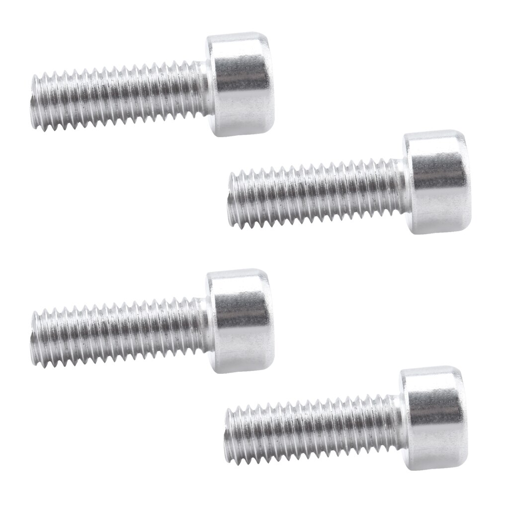 4 Stuks Bidonhouder Bouten, Aluminium/Titanium Bidonhouder Schroeven: Silver