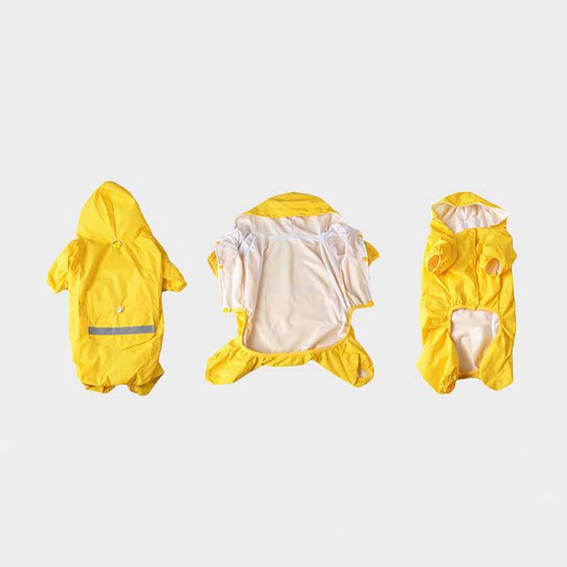 6 Maten Waterdichte Acryl Hond Regen Jas Reflecterende Kleding Voor Hond Regen Dag Solid Dunne Hond Jas Huisdier levert