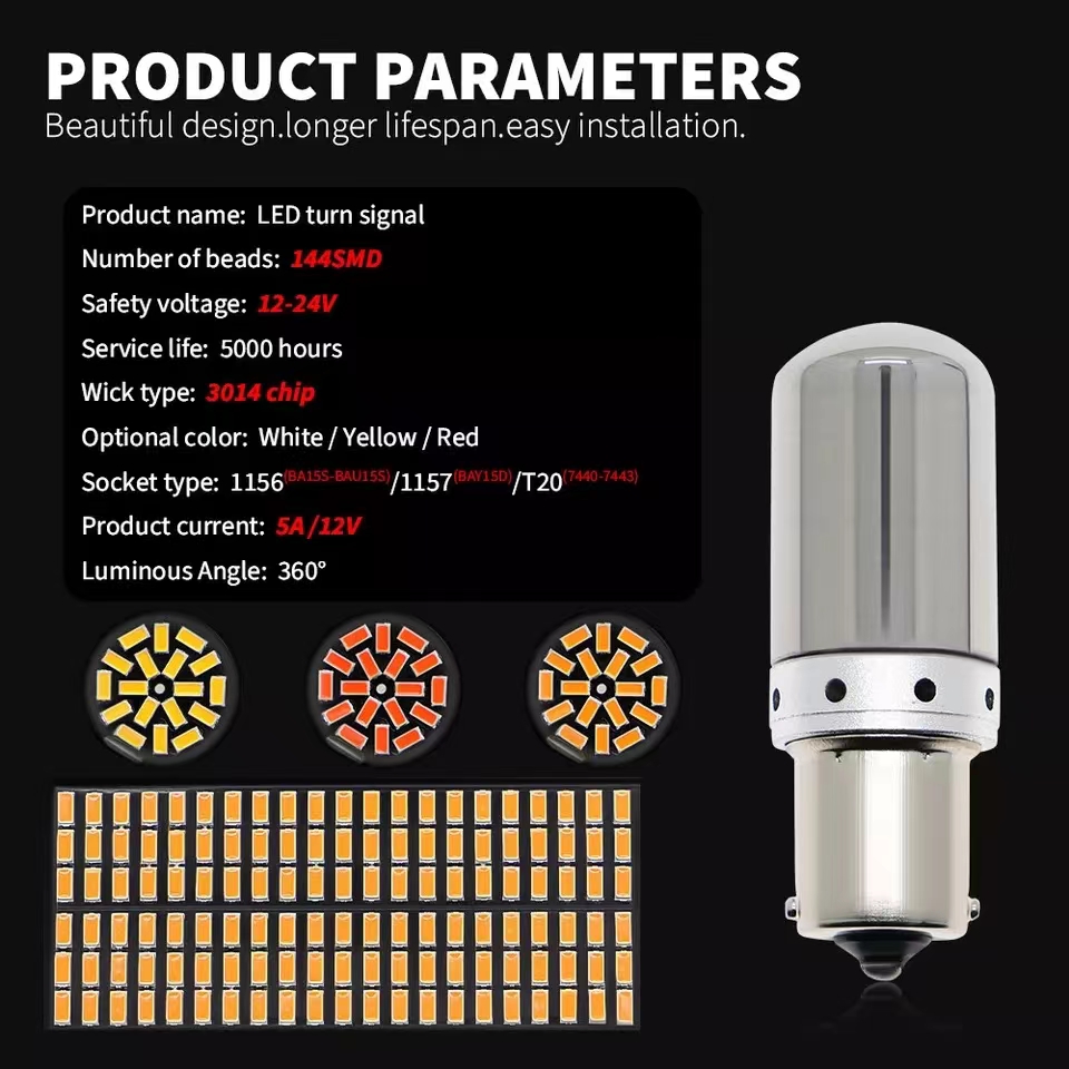 Ampoule LED rouge Super brillante 14.8 BAY15D 1157 2357, 1x2057 Watts 12V, pour voiture RV, feux de recul, clignotants Li, 3014 smd
