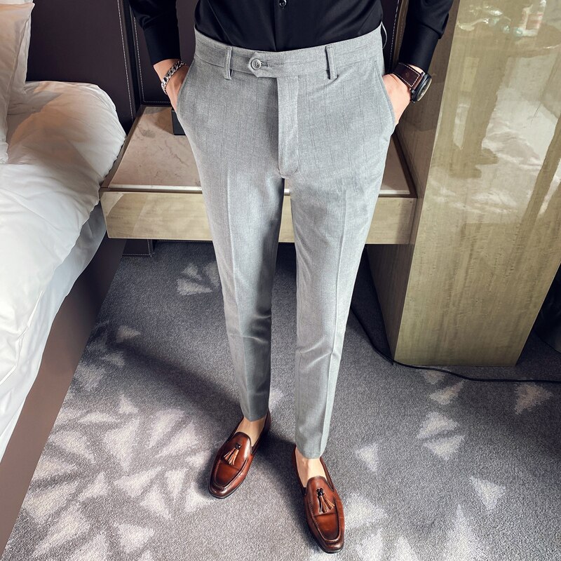Spring Mens Business Dress Pants Casual Slim Fit O... – Grandado